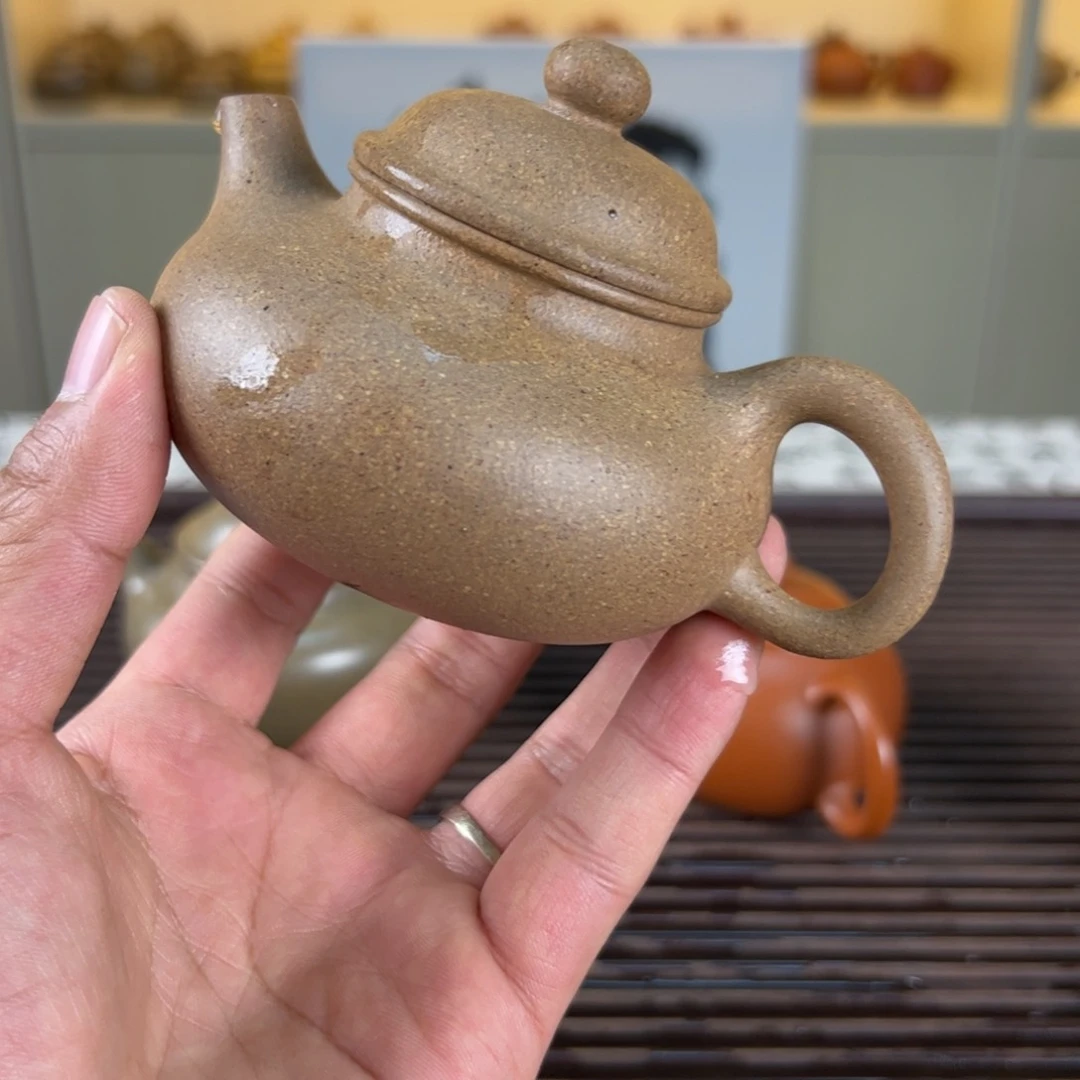 紫砂茶壶半手工容天