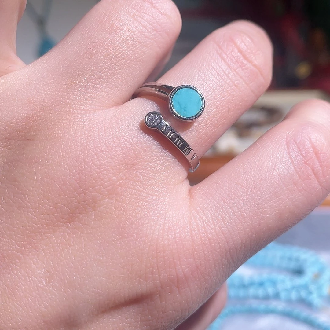 绿松石配饰银S925镶嵌