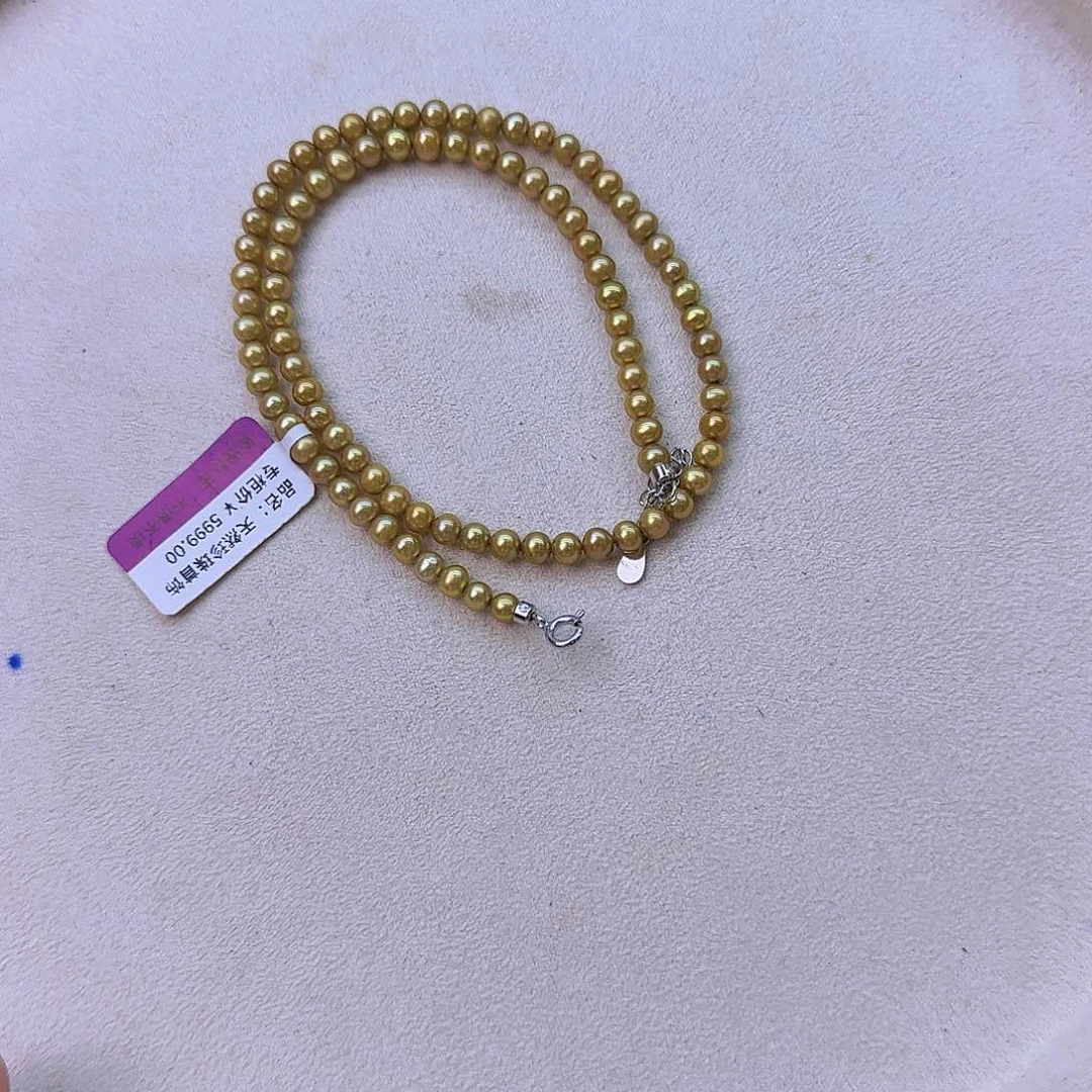 银S925镶嵌项链定制723淡水珍珠