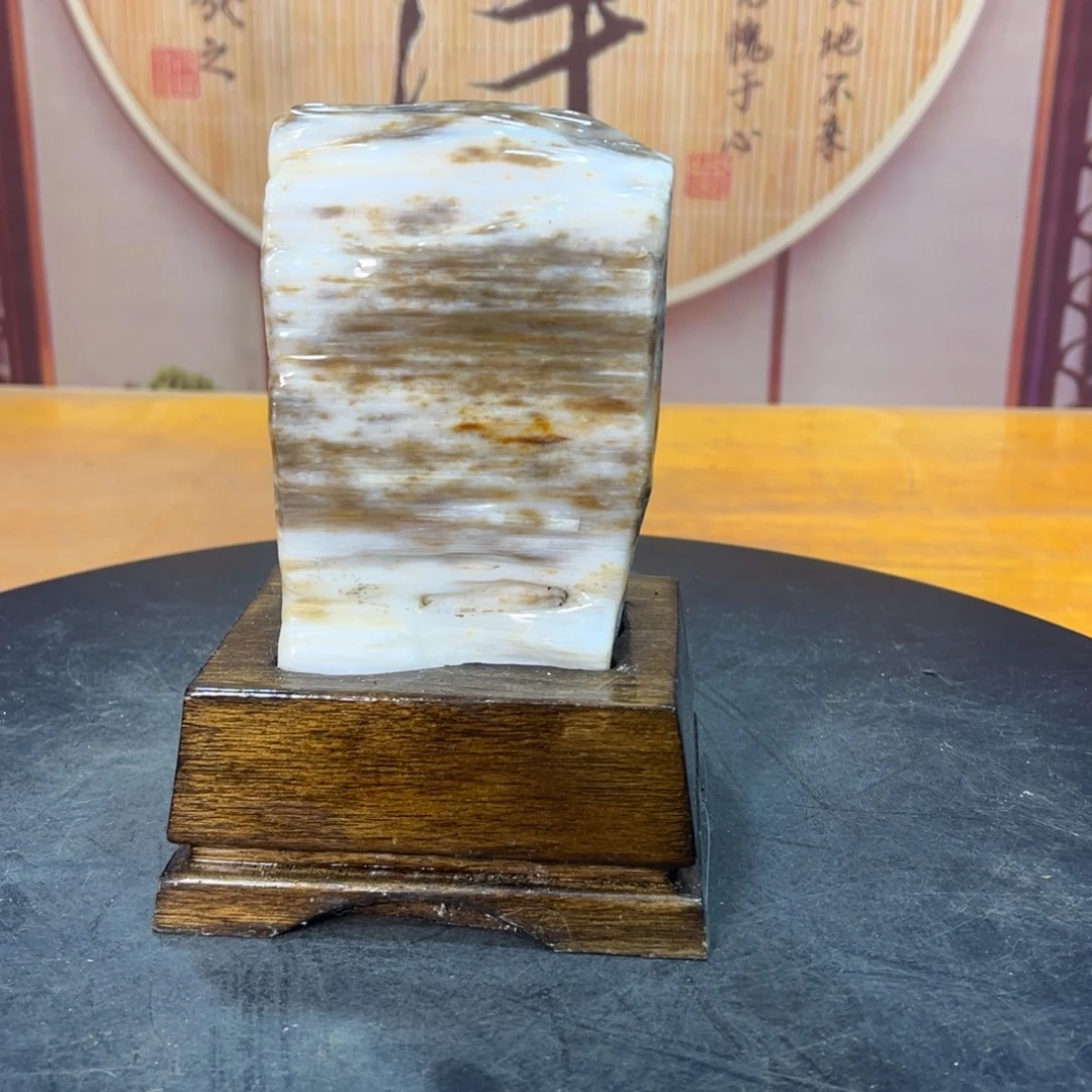 硅化玉（树化玉）未镶嵌摆件