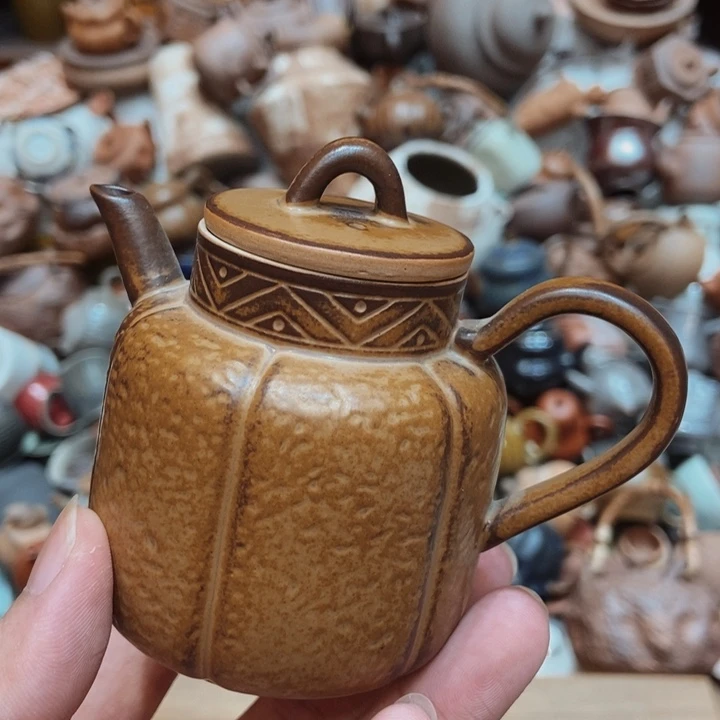 柴烧老岩泥高端茶器