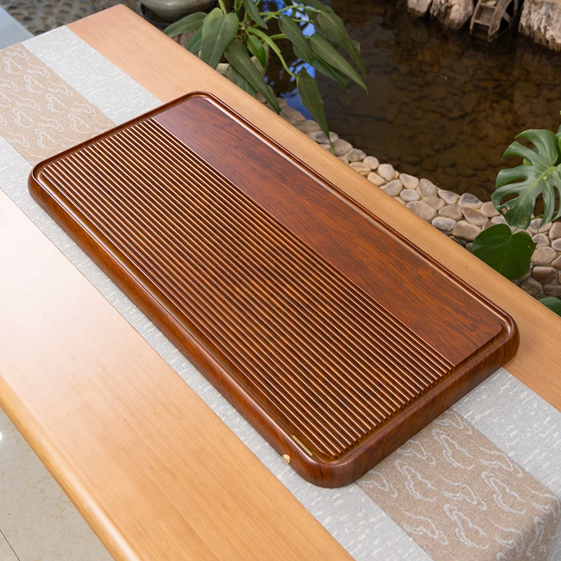 一心90*45*4cm【黄】25实木茶盘家用客厅办公室简约功夫茶具
