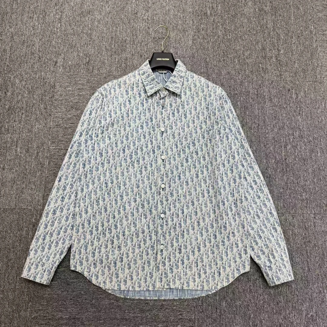 99新 DIOR/迪奥 满印老花衬衫/39/编码14511