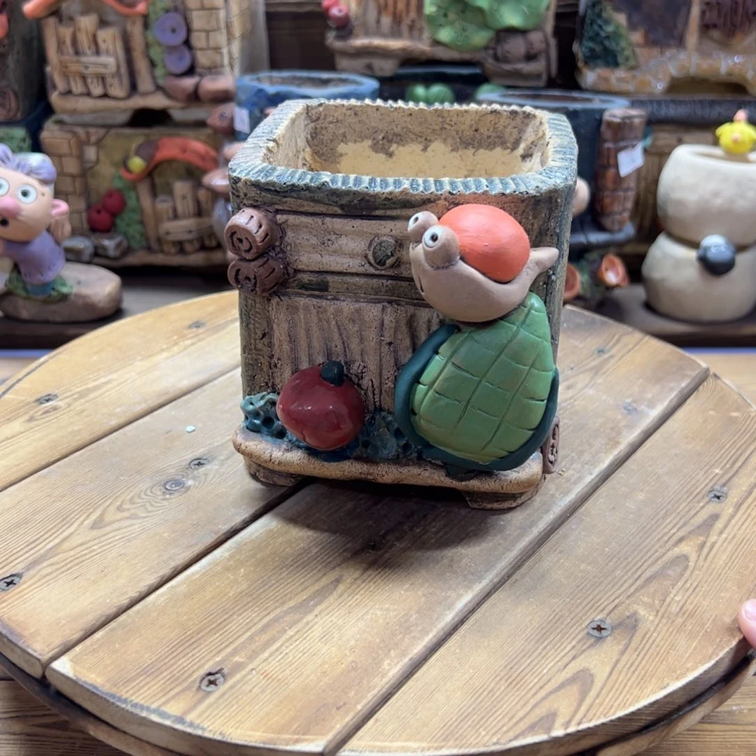 嘻哈多肉花盆百搭