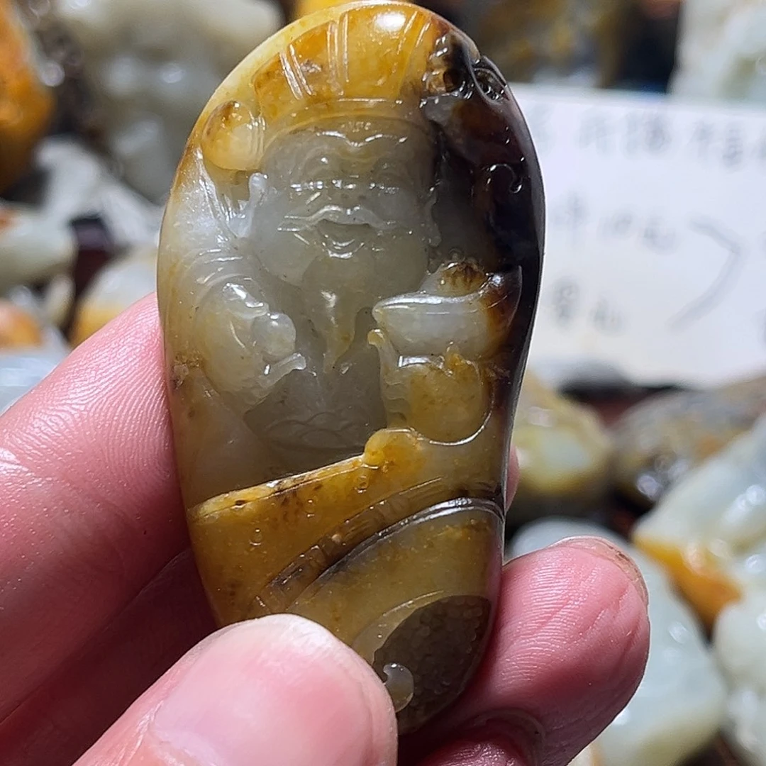 虎***和田玉（子料）未镶嵌挂件