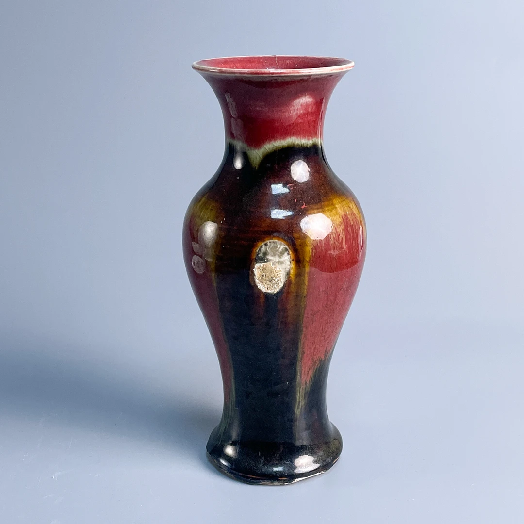 M25LN001A79 - 民国窑变釉观音瓶