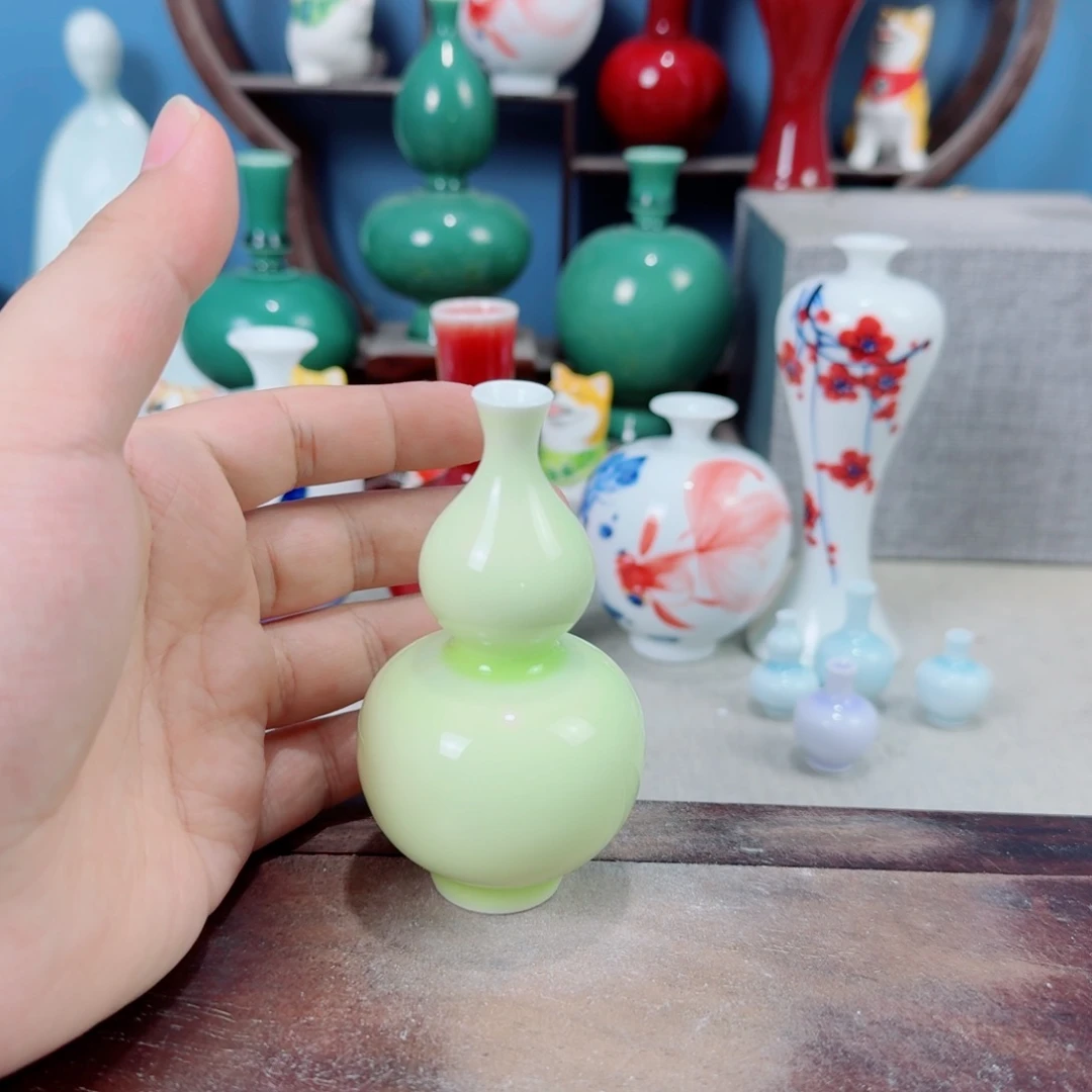 陶瓷手工小花器摆件