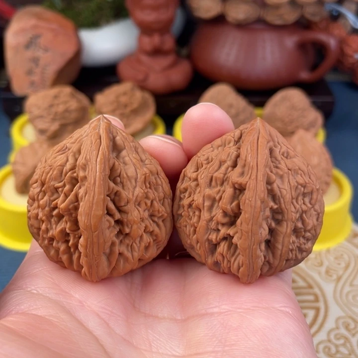 吊坠文玩核桃虎头王42