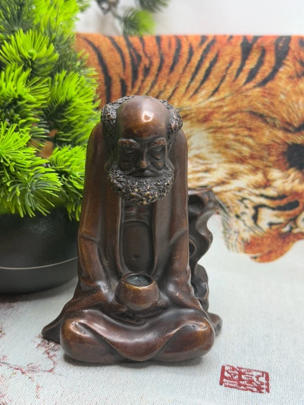 坐达摩倒香炉摆件