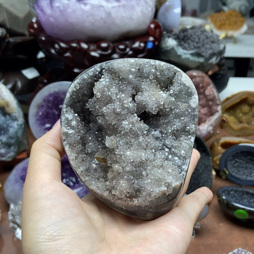 紫晶摆件未镶嵌水晶