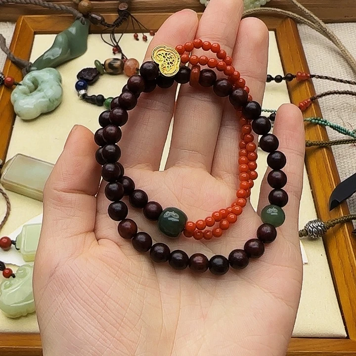 南红玛瑙手链未镶嵌小**?