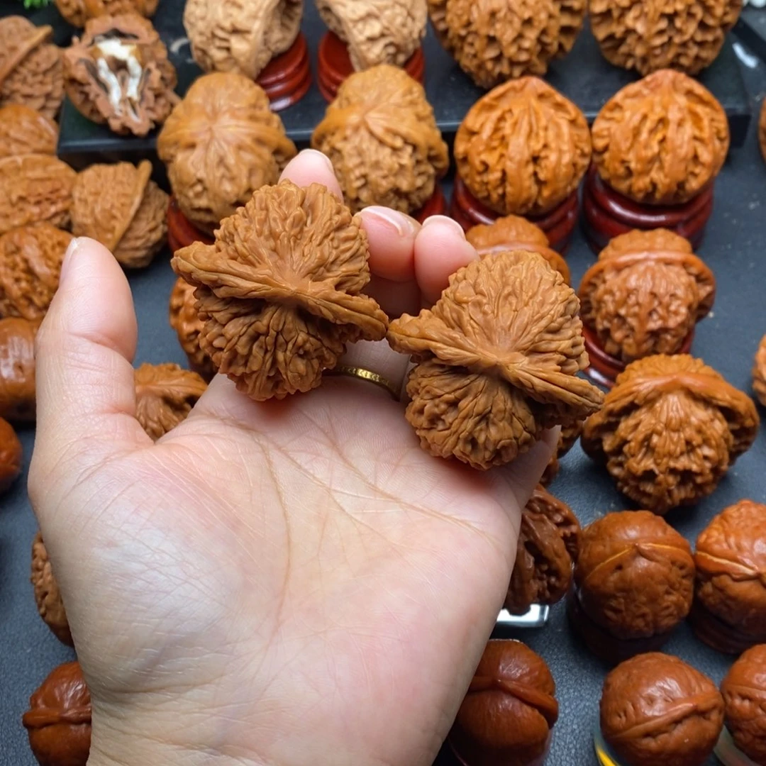 把件文玩核桃46四座楼