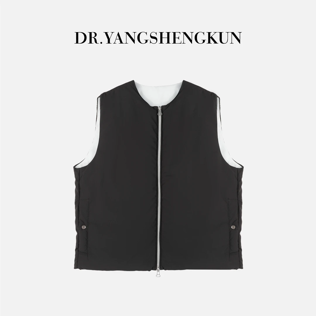 杨圣坤2025冬季新品90白鹅绒简约纯色休闲百搭羽绒马夹EY25101706