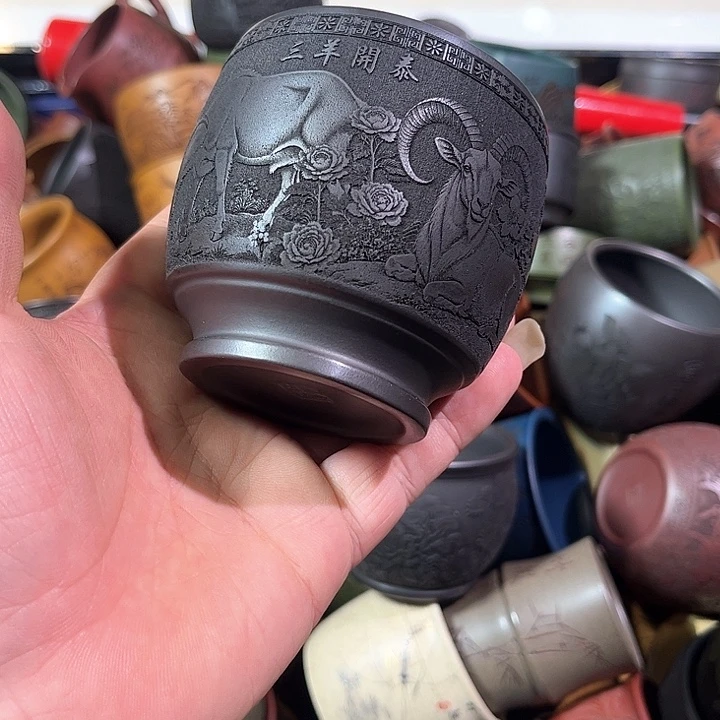 茶杯紫砂全手工紫砂主人杯