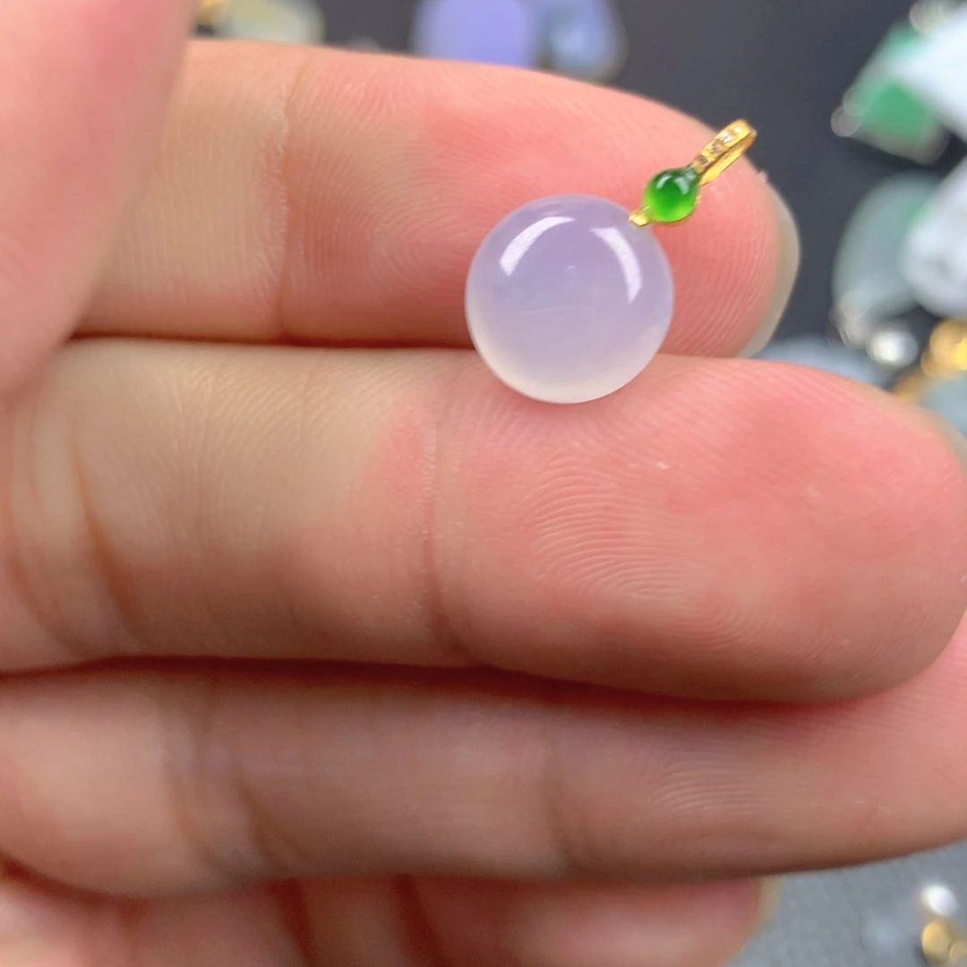 【闪购商品】翡翠18K金镶嵌颈饰翡翠