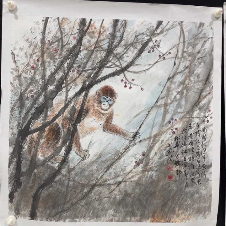 国画七十斗方作品