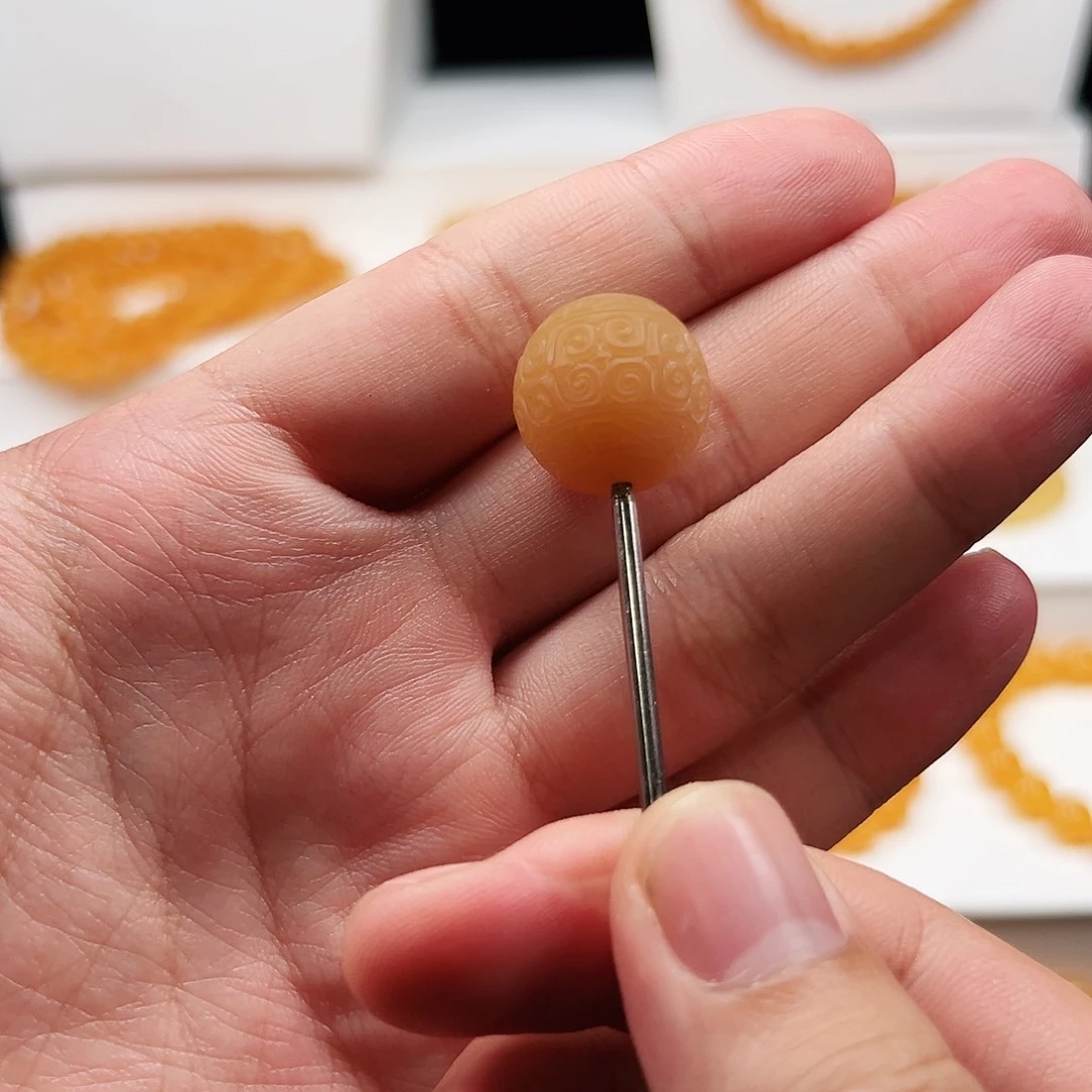 石英质玉（缅黄）未镶嵌手串