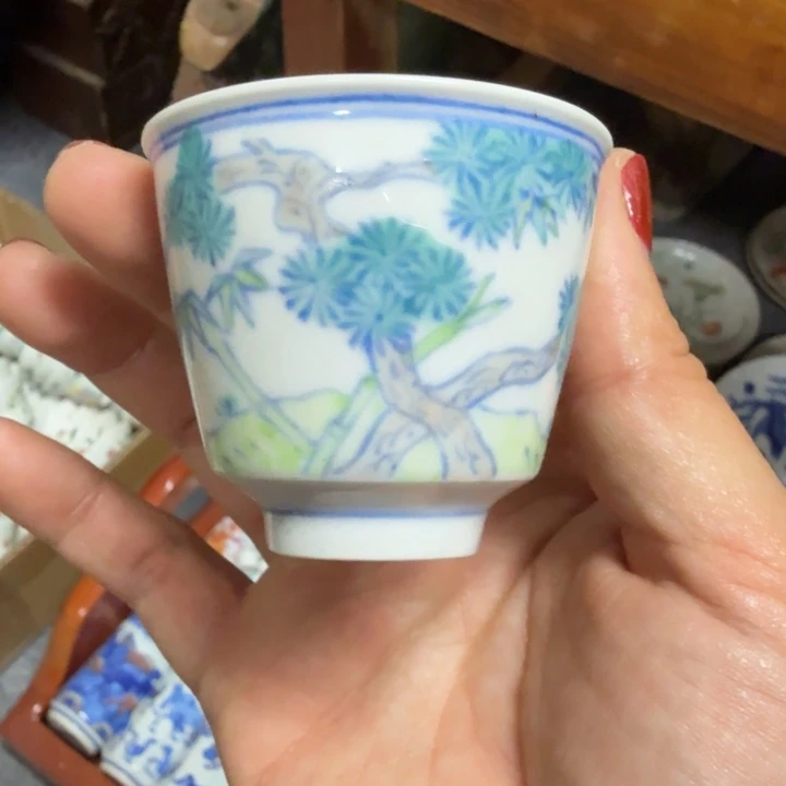 景德镇陶瓷杯子盖碗