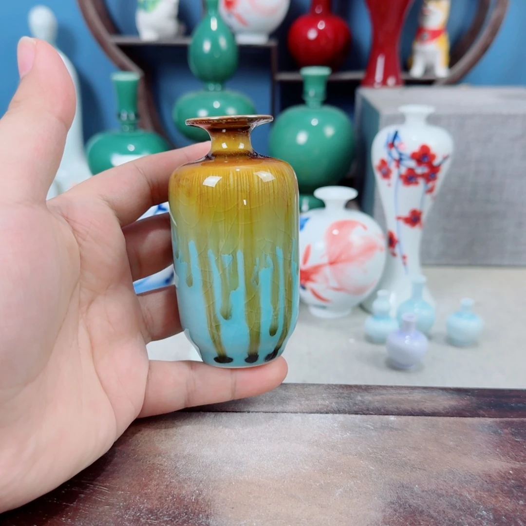 陶瓷手工小花器摆件