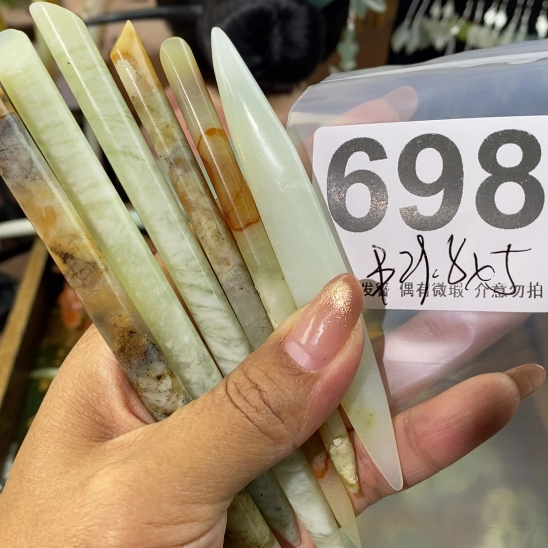 蛇纹石玉发饰未镶嵌0**3