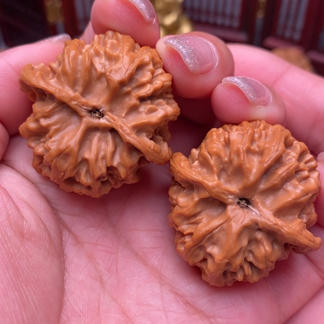 文玩核桃把件精品红皮苹果38.5