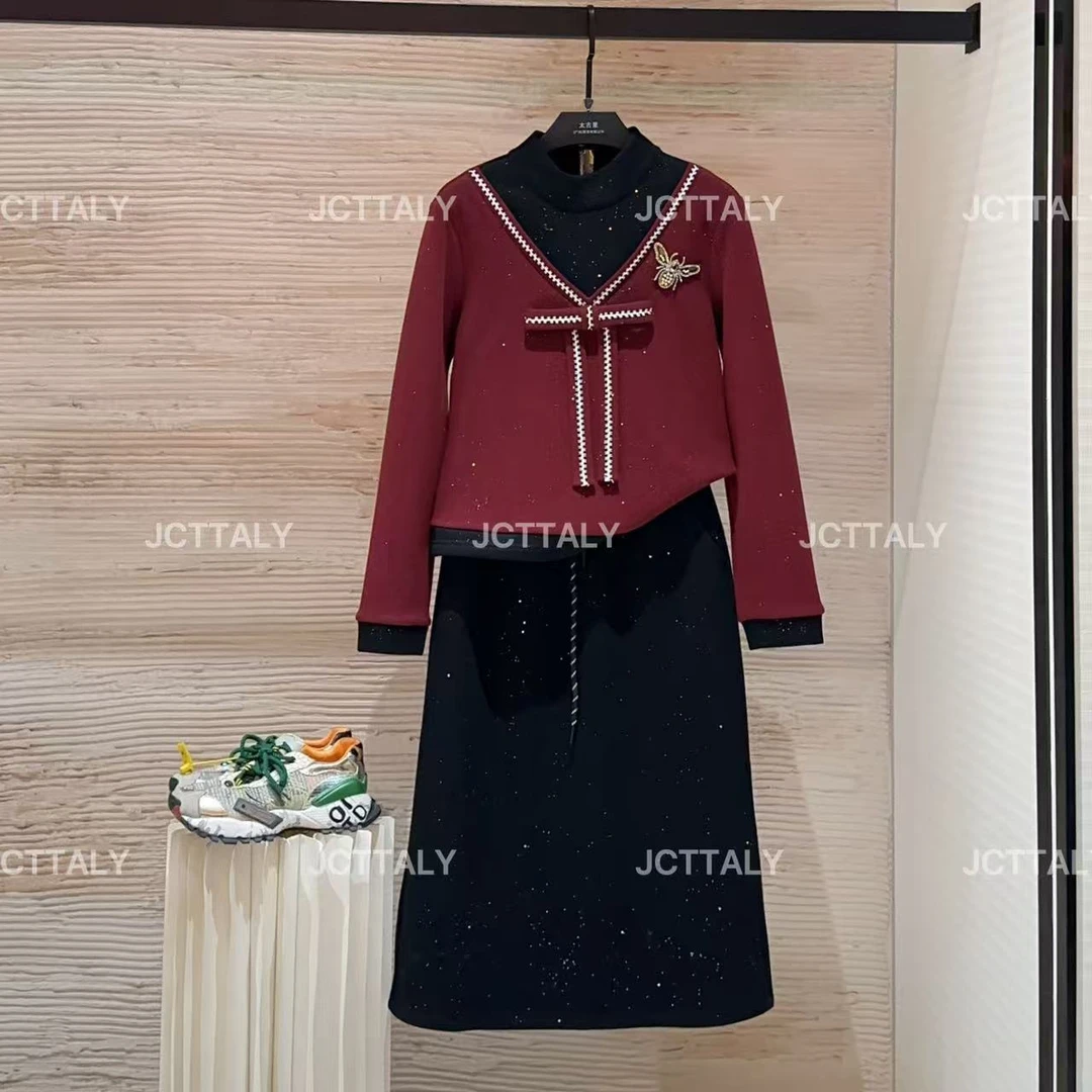 【宠粉价】（加绒）休闲加绒重工衬衫娃娃领学院风时尚套装TZ-1067