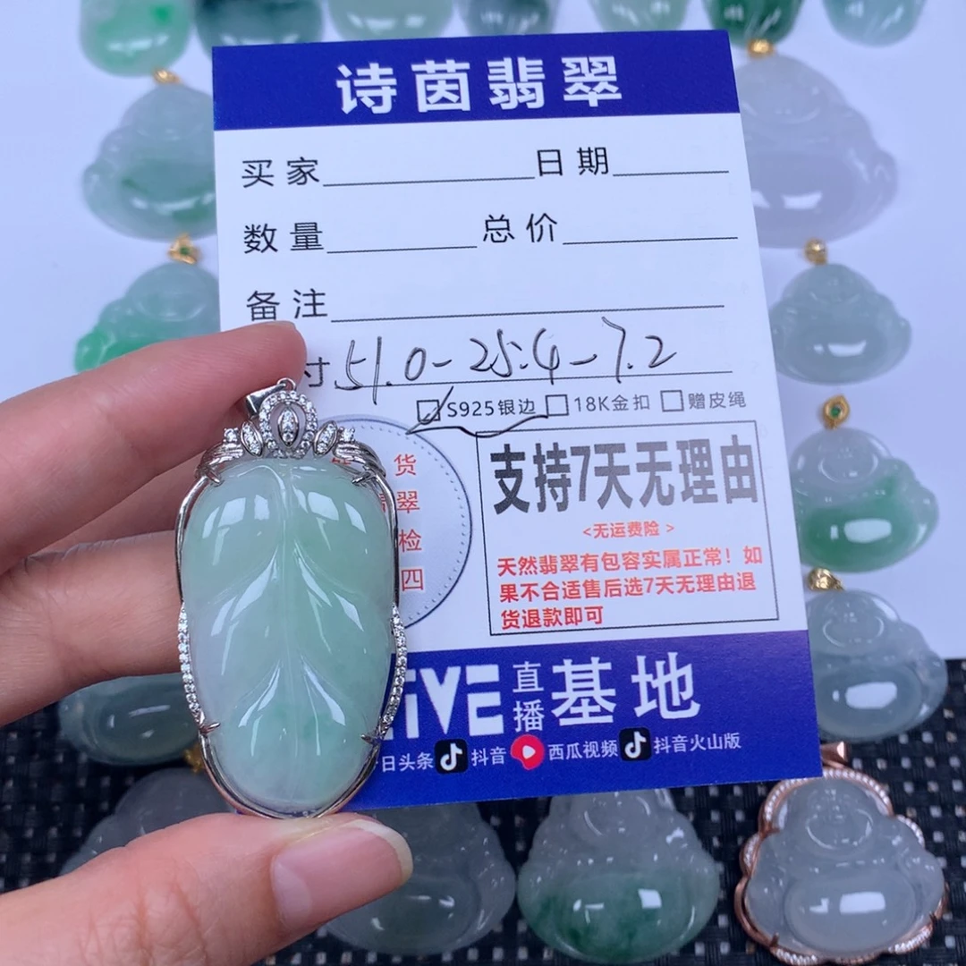 翡翠未镶嵌颈饰天然