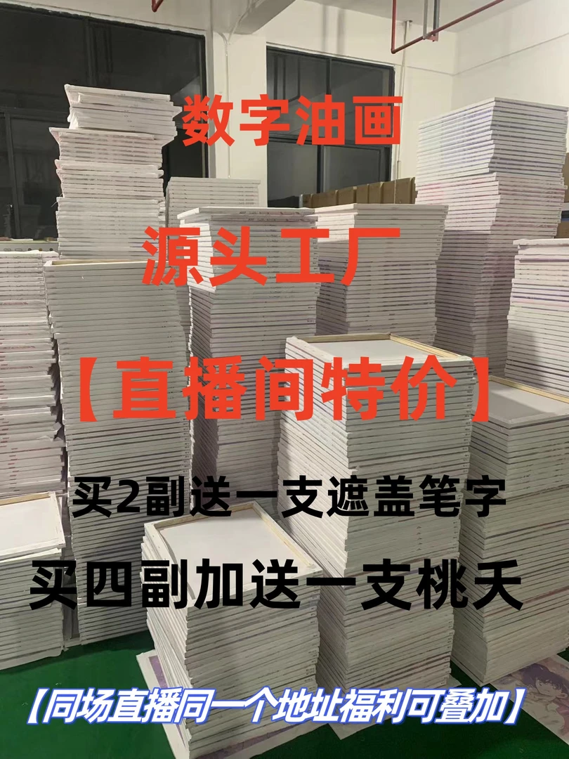 柚子数字油画4050尺寸【直播间过款201-400】