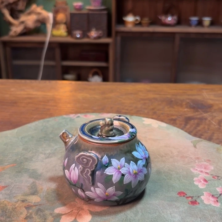 柴烧纯手工手绘陶瓷