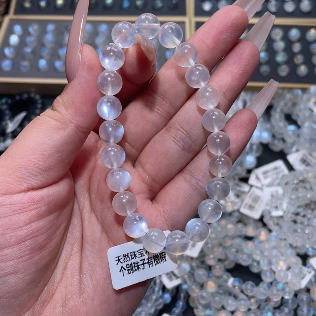 手链未镶嵌长石蓝月光手链9.2mm