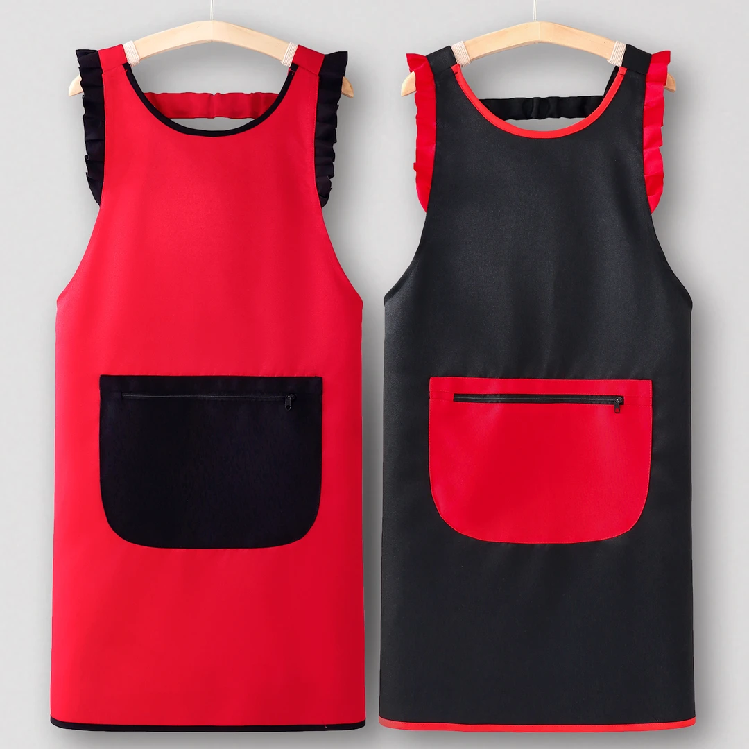 烘焙围裙厨房家用2025新款工作服女时尚餐饮上班专用定制logo印字