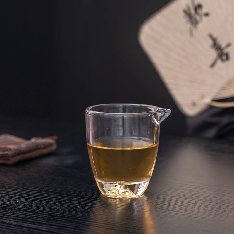 加厚公道杯玻璃茶具配件分茶器茶滤泡茶壶茶海茶杯E472