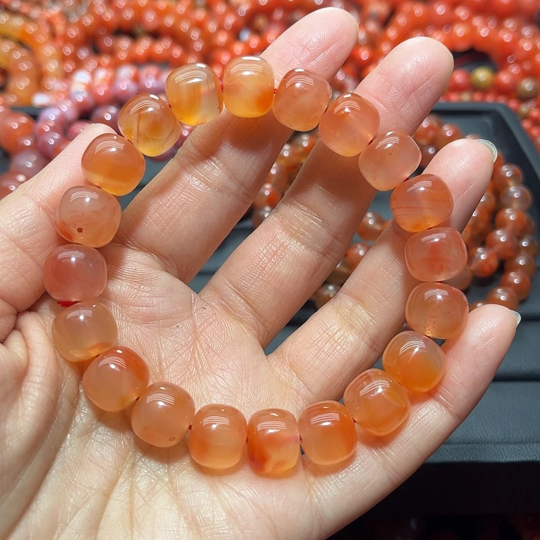南红玛瑙手链未镶嵌