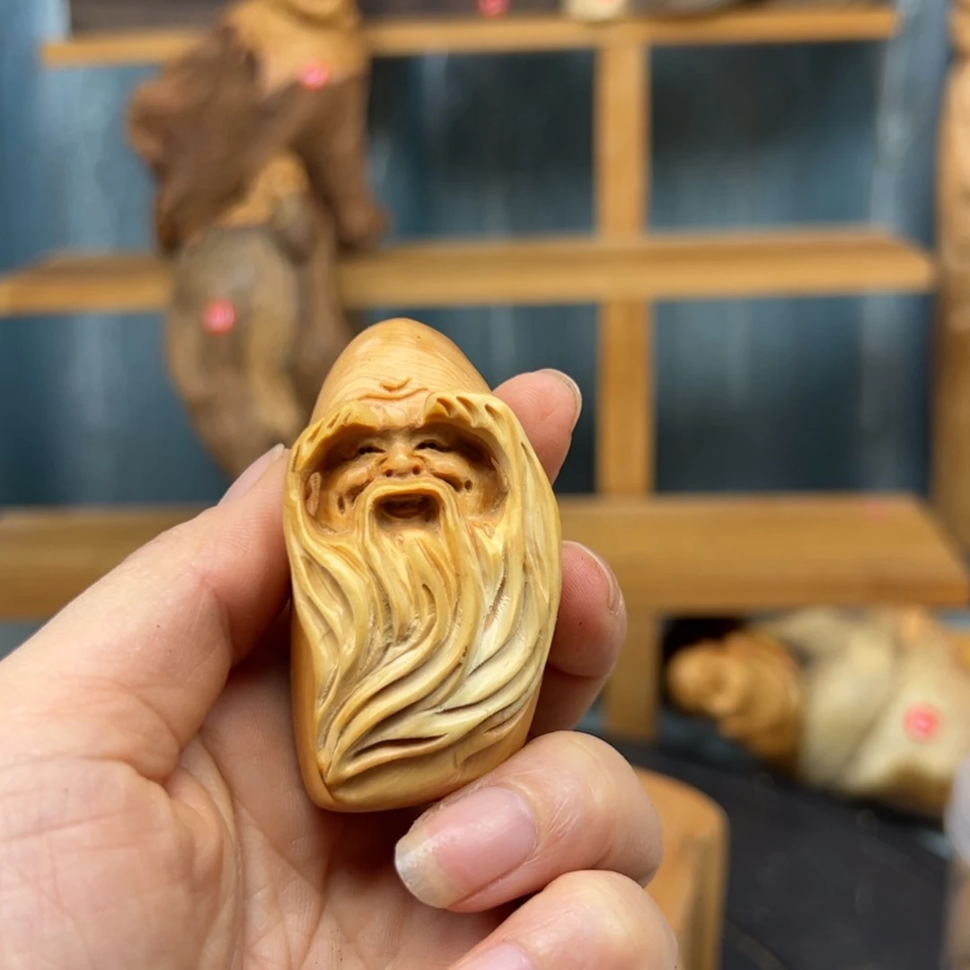 木～*～崖柏木摆件手把件