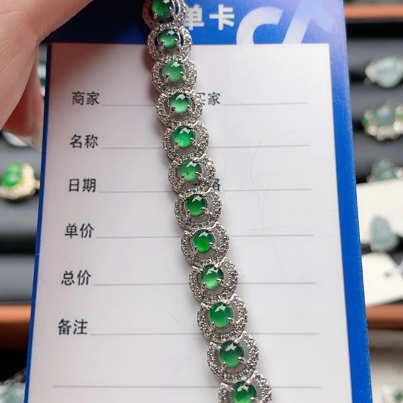 【闪购商品】翡翠戒指银S925镶嵌123456