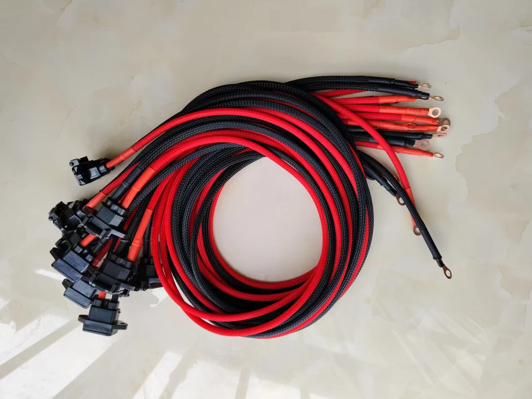 6/8/10平方电动车大功率硅胶纯铜镀锡线芯品字充电口放电线耐高温