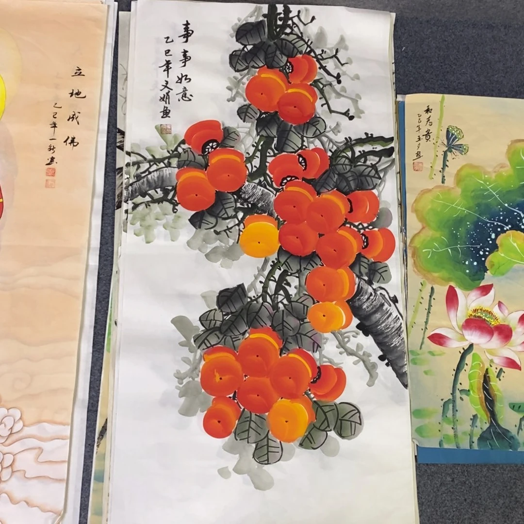 国画尺寸100✖️50三尺精品手绘画