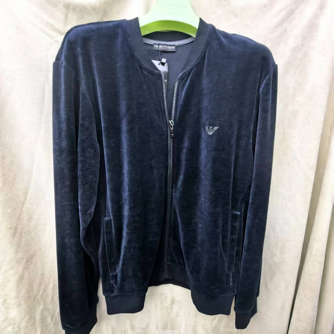 95新 GIORGIO ARMANI/阿玛尼 阿玛尼棒球领开衫/L码/Z032344