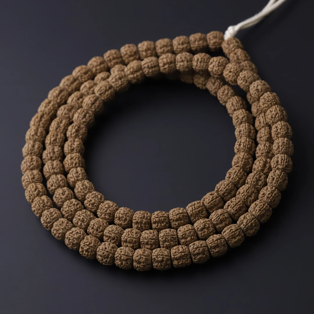 S250618-13【麦穗盘龙】精配褐皮盘龙小金刚108文玩手串