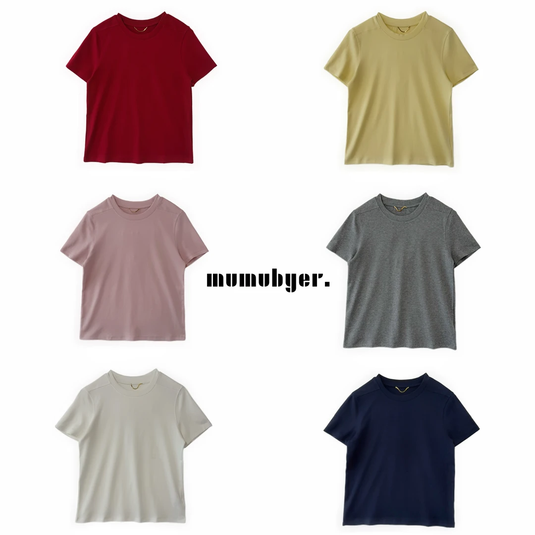 MUMUBYER •“欧若风穿搭”糖果色百搭基础圆领T恤