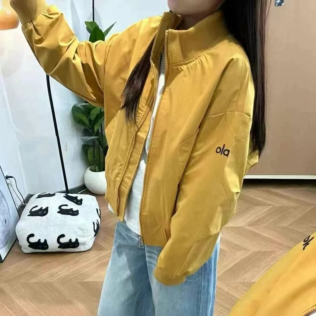 原创美式复古中性风棒球服夹克外套女秋季新款宽松工装夹克上衣