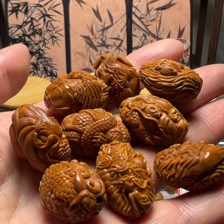 手串/手链橄榄核小*瑞兽手工