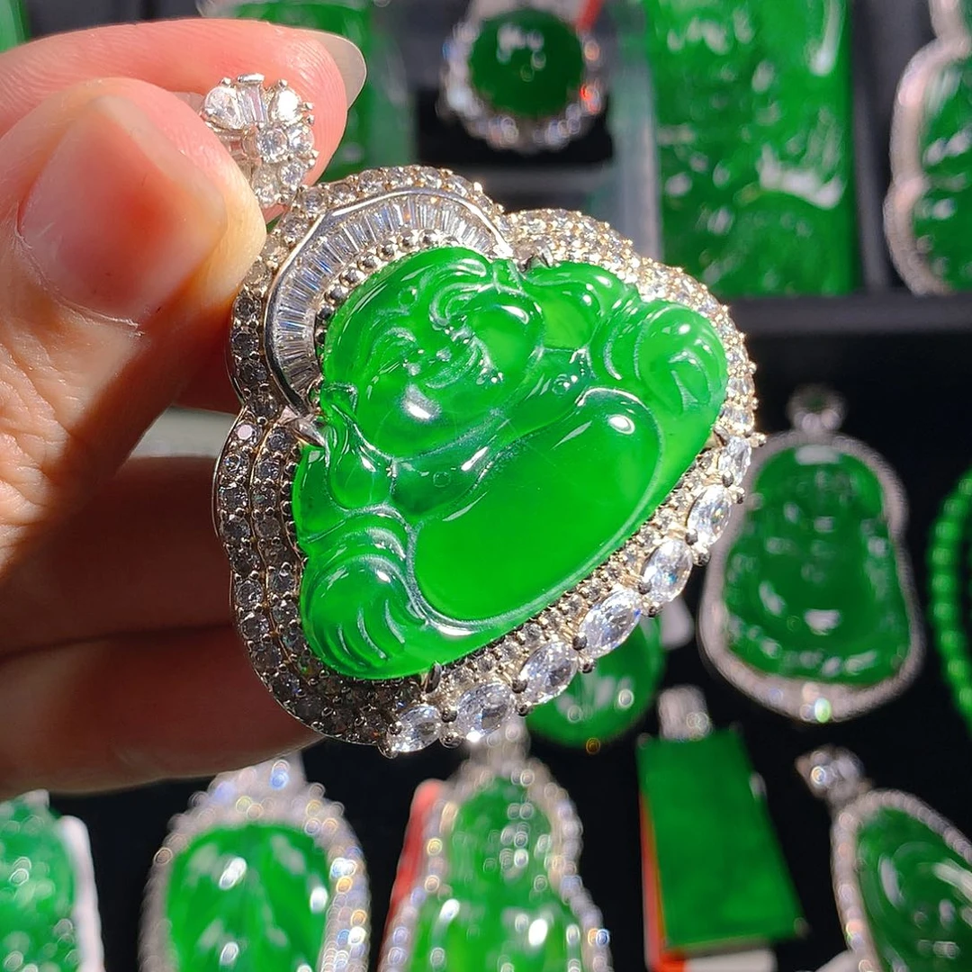 翡翠未镶嵌吊坠(不含链)