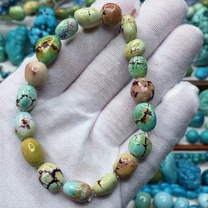 绿松石未镶嵌天然原矿 地大质检