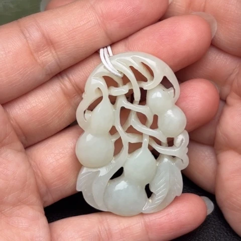 和田玉挂件未镶嵌翠****0