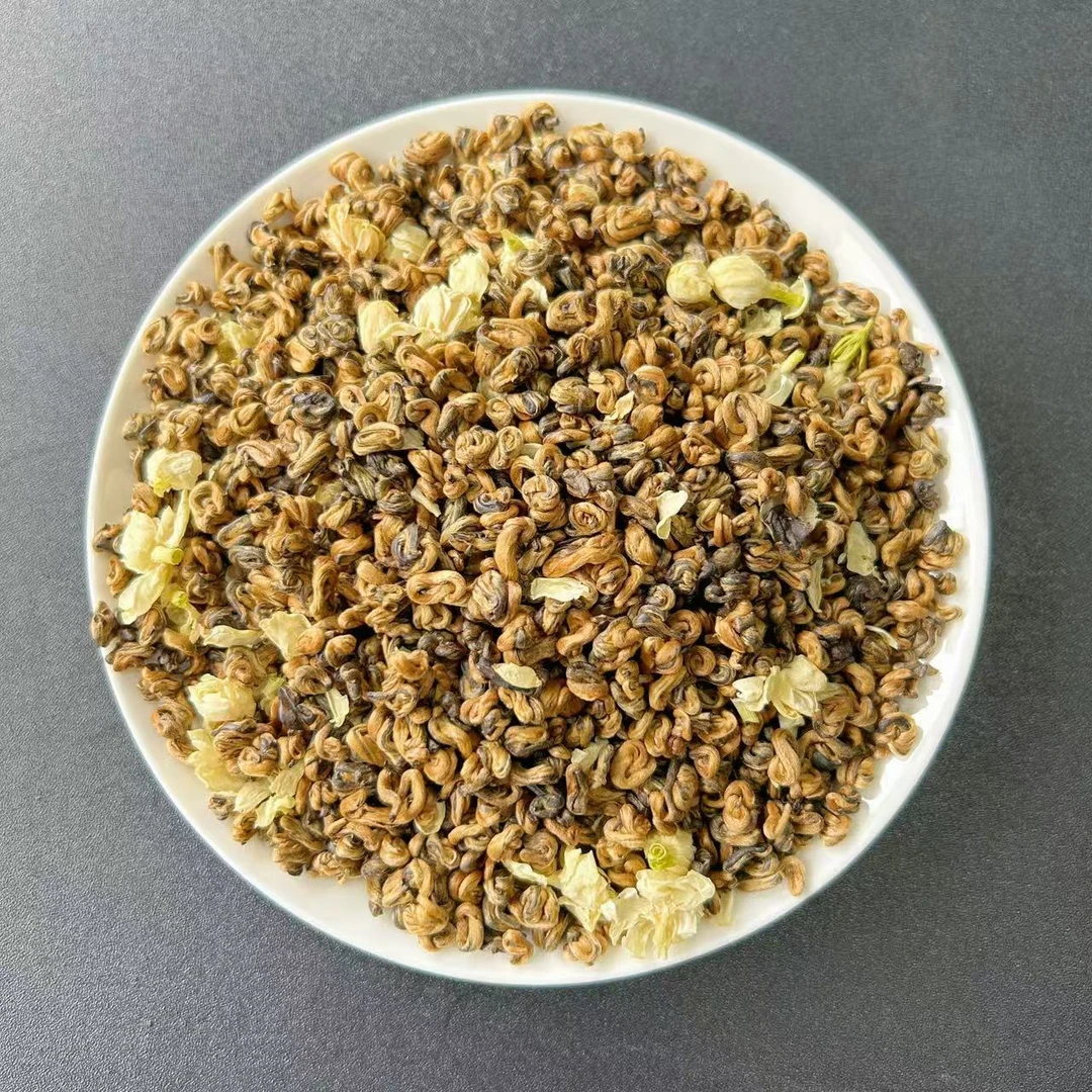 茉莉手工奶螺2025新茶茉莉红茶头春头采云南滇红蜜香型