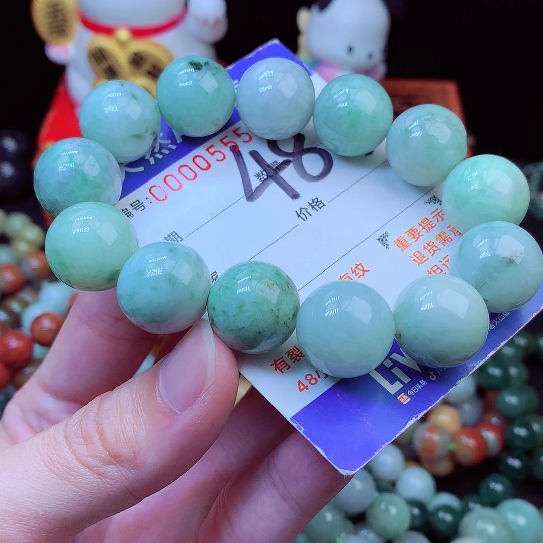 翡翠未镶嵌毛衣链