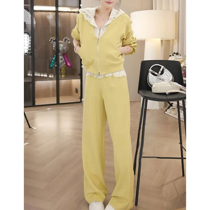 韩版拼色设计感套装女2025年春秋季新款洋气小众高级感潮流两件套