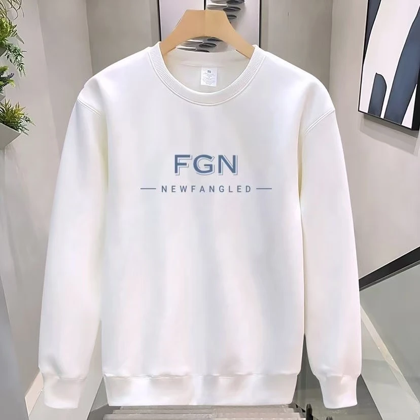 啄木鸟秋百搭套头休闲百搭卫衣宽松男士长袖加绒可选上衣