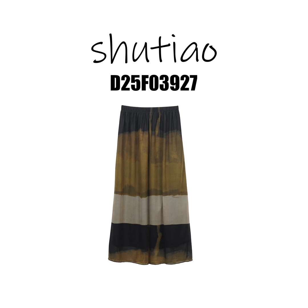 【SHUTIAO】2025夏季：新款小众设计款裙子D25F03927